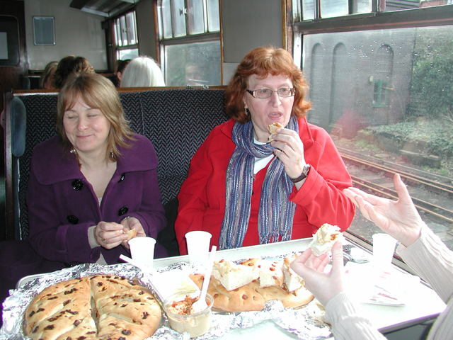 Liz Severy with Sandra Arvanitidou
