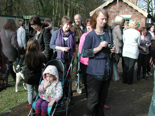 Yvonne Cross (with purple scarf) seems to have acquired a child at Holt
