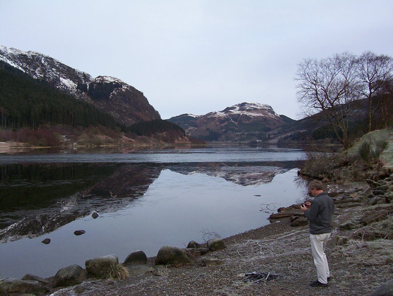 Loch Lubnaig on our way to our holiday cottage in Wester Ross, Scotland 
