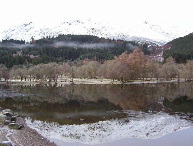 Loch Lubnaig, A wintry scene
