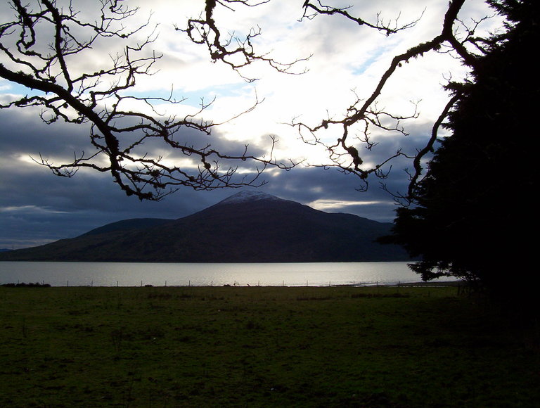 A peak on Skye across Lochalsh
