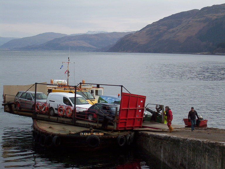 The ferry arrives and we watched the unique way it unloads the vehicles
