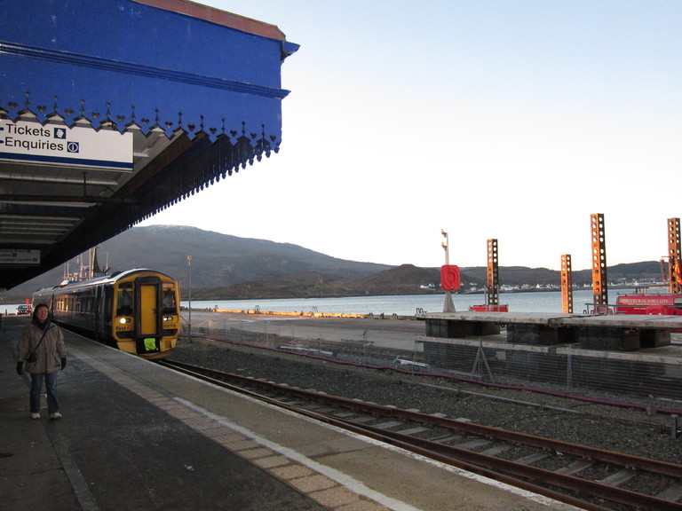 The train from Kyle of Lochalsh to Inverness
