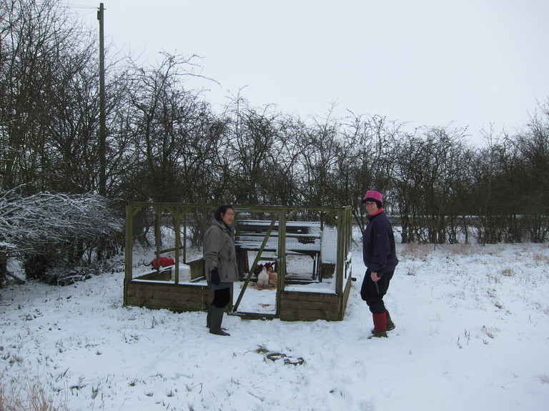 We stayed with our friends Jacqui and Rob Kirkby at their home in Lincolnshire. It was the start of the very snowy weather. 
